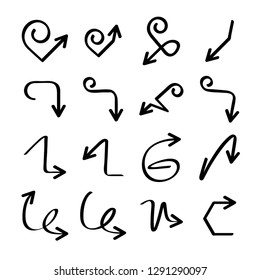 hand drawn and doodle arrows