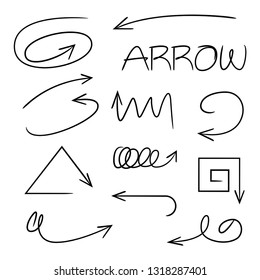 hand drawn and doodle arrows