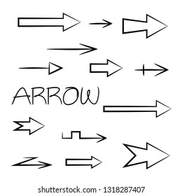 hand drawn and doodle arrows