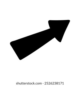 Hand drawn doodle arrows silhouette for business infographic