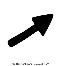 Hand drawn doodle arrows silhouette for business infographic