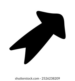 Hand drawn doodle arrows silhouette for business infographic