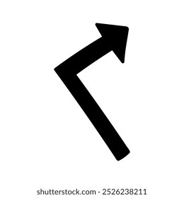 Hand drawn doodle arrows silhouette for business infographic
