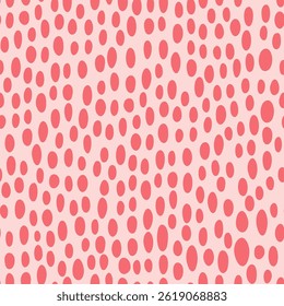 Hand drawn doodle background with abstract spots on a pink background. Vector illustration for kids.