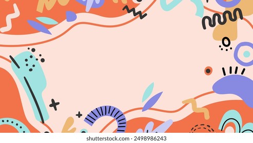 Hand drawn doodle background vector design in eps 10