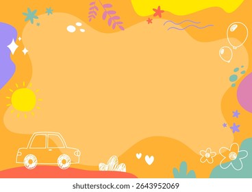 Hand drawn doodle background vector