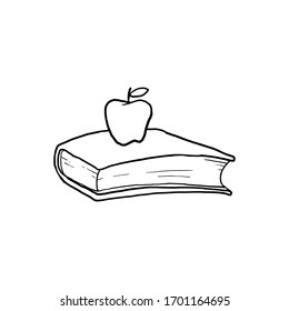 hand drawn doodle and book illustration with cartoon art style vector