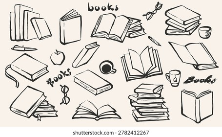 Hand drawn doodle book
