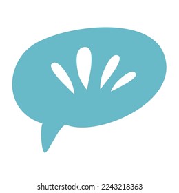 hand drawn doodle bubble chat line