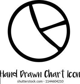 Hand drawn doodle chart icon