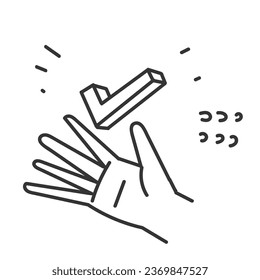 handgezeichnete Markierung für das Häusermarkensymbol