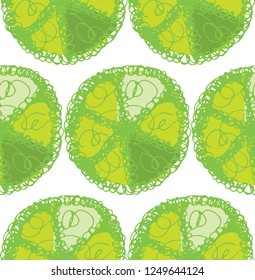 Hand drawn doodle citrus pattern background texture wallpaper fabric