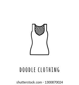 Hand Drawn Doodle Clothing Icon