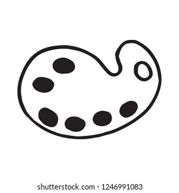 Hand drawn Doodle Color Palette vector