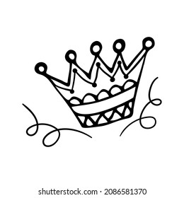 Hand drawn doodle design element. Vector illustration.