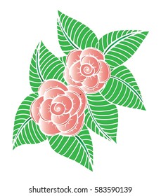 Hand drawn doodle floral pattern 