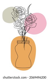 Hand drawn Doodle Floral Wreath Decorative Ornament for Border Card Invitation