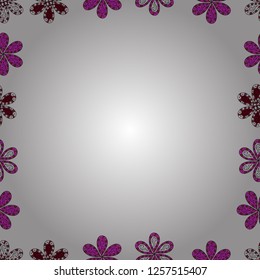 Hand drawn doodle frames. Vector. Seamless. Picture in white, neutral and green colors.