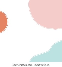 Hand drawn doodle geometric shape on white background vector illustration.