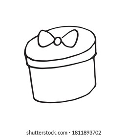 Hand drawn doodle gift set. Vector illustration