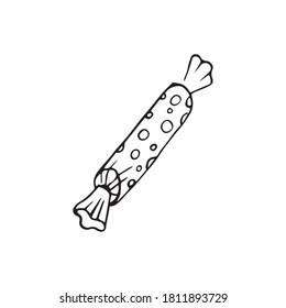 Juego de regalos con doodle dibujado a mano. Ilustración del vector