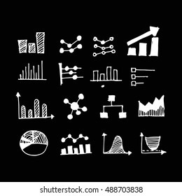 Hand drawn doodle graph illustration design