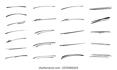 Subrayado dibujado a mano de Doodle