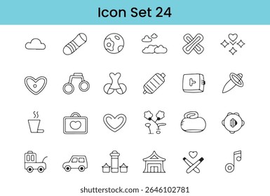Hand Drawn Doodle Icon Set