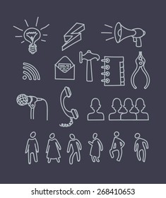 Hand drawn doodle icons