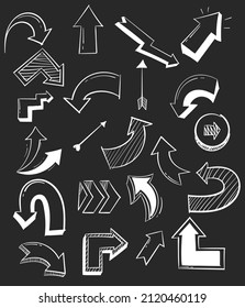 Iconos de doodle dibujados a mano conjunto de ilustración