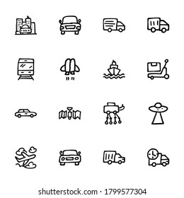 Hand drawn Doodle icons vectors 