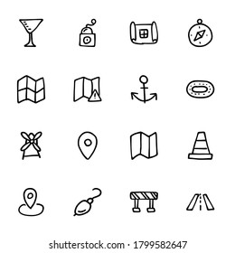 Hand drawn Doodle icons vectors 