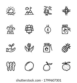 Hand drawn Doodle icons vectors 