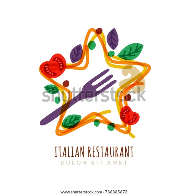 Hand Drawn Doodle Illustration Italian Spaghetti Stock Vector
