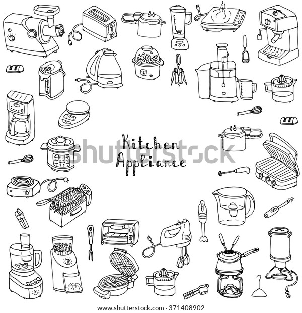 Hand Drawn Doodle Kitchen Appliance Vector Stock Vector Royalty Free