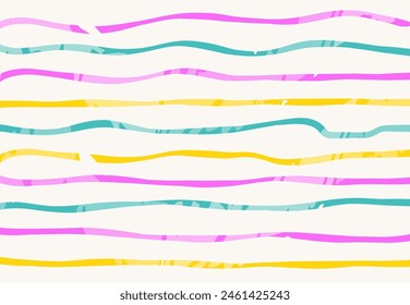 Hand drawn doodle lines and grid. Organic shape with dry brush texture in trendy color. abstract creative minimalist artistic hand painted composition grunge strokes. Vector illustration
