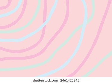 Hand drawn doodle lines and grid. Organic shape with dry brush texture in trendy color. abstract creative minimalist artistic hand painted composition grunge strokes. Vector illustration