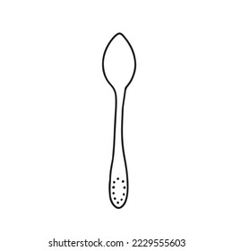 Hand drawn doodle little spoon illustration