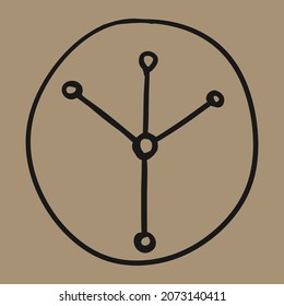 Hand drawn doodle magic symbol icon, editable vector file for all of your graphic needs.