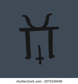Hand drawn doodle magic symbol icon, editable vector file for all of your graphic needs.