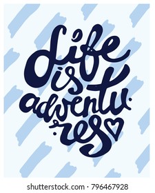 Hand drawn doodle motivation poster. Hand drawn CALLIGRAPHY. LETTERING.