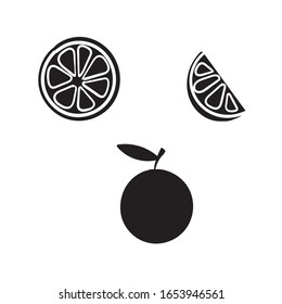 dibujo a mano dibujo de la fruta naranja con estilo de caricatura de arte lineal
