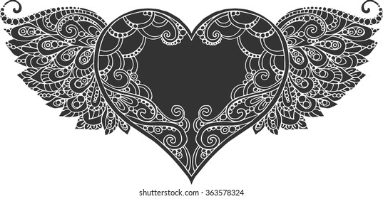 Download Heart With Wings Images, Stock Photos & Vectors | Shutterstock