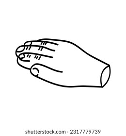 Icône dessinée à la main représentant un contour de gribouillage de la main tranchée européenne de chocolat. Point de repère des villes belges d'Anvers. dessins simples de façades