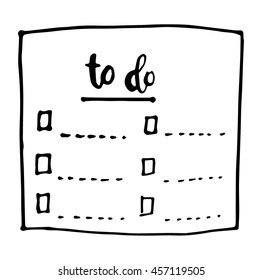 hand drawn doodle paper sheets for messages on white background