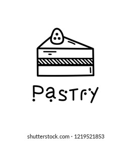 Hand drawn doodle Pastry icon