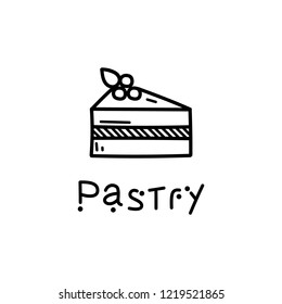 Hand drawn doodle Pastry icon