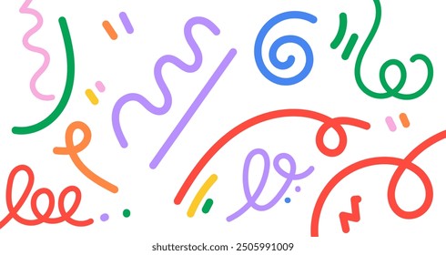 Dibujado a mano Doodle patrón de fondo con Formas abstractas y puntos. Línea aleatoria de moda creativa de color brillante de patrón moderno para Anuncio, volante, cubierta, Fondo de pantalla