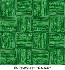 Hand drawn doodle pattern. Ethnic background