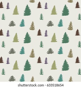 Hand Drawn Doodle Pattern Into Woods Stock Vector (Royalty Free) 635751089